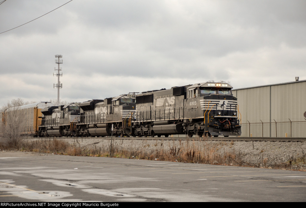 NS SD60E Locomotive leading a train